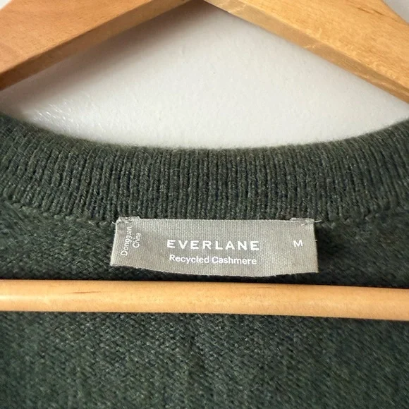 Everlane Dark Green Recycled Cashmere Sweater - Picture 4 of 4